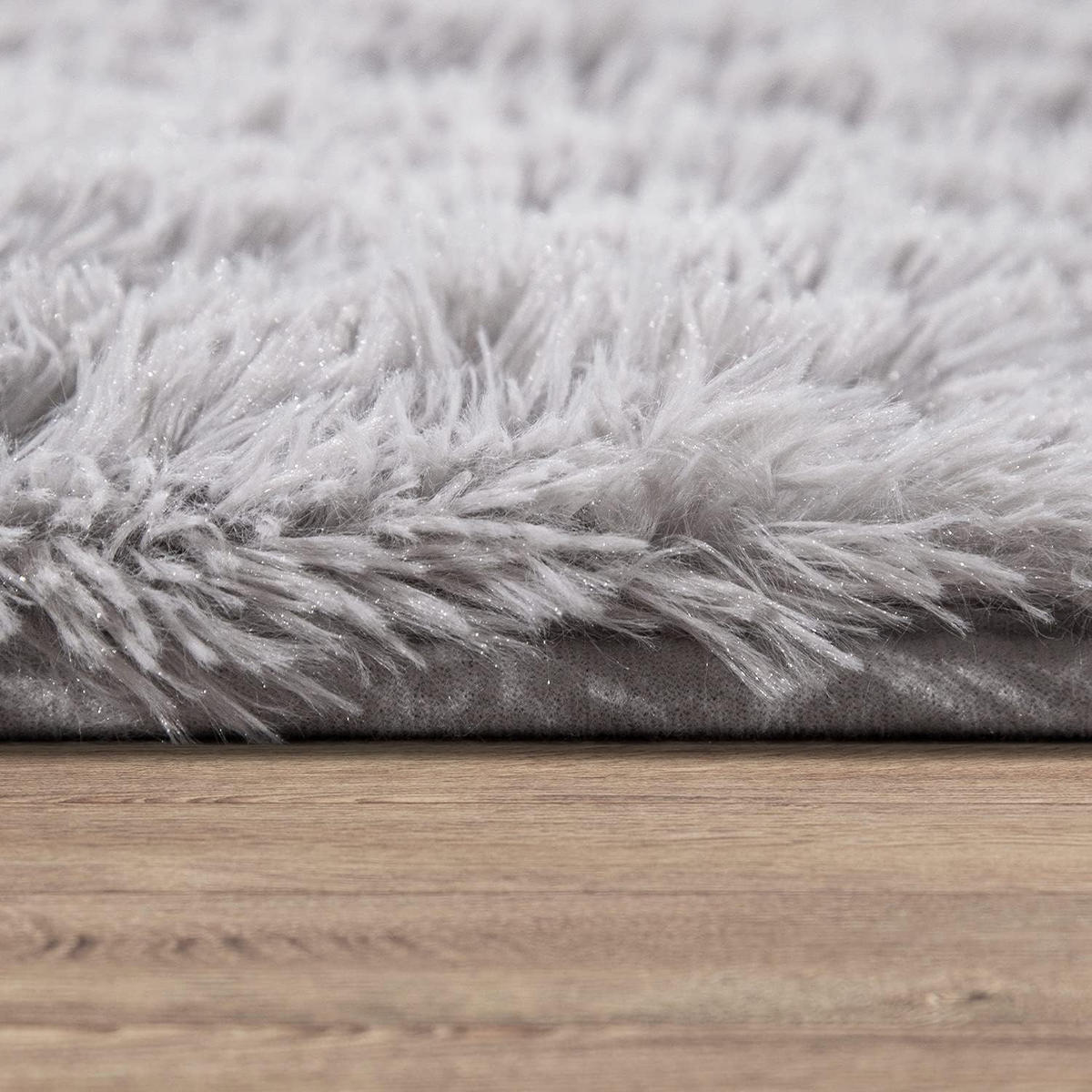 HOCHFLORTEPPICH 140/200 cm Silky 591 - Silberfarben, Textil (140/200cm) - Paco Home