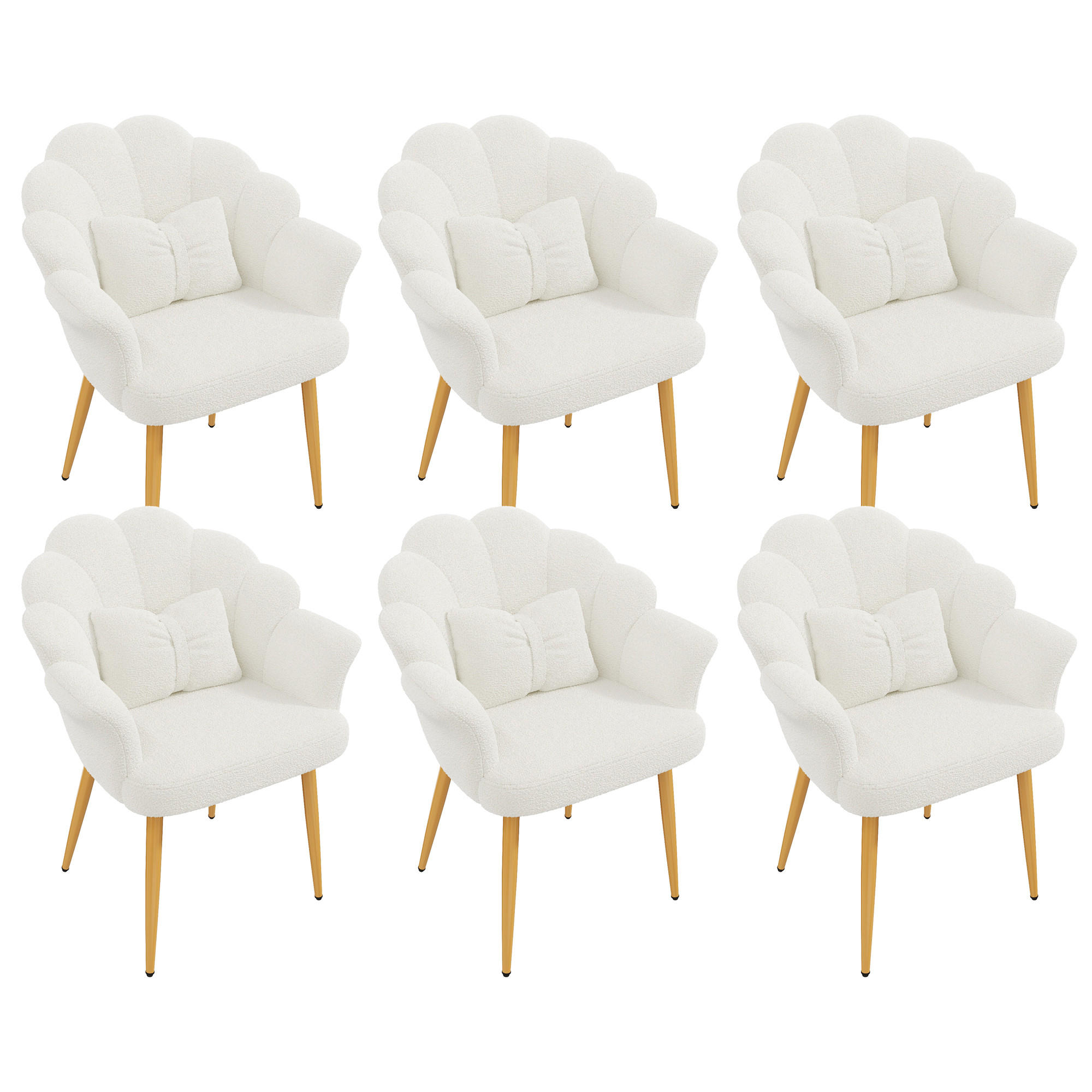 ComfortXL Armlehnstuhl-Set Weiß 65.5x85x64 cm