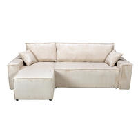 ECKSOFA mit Schlaffunktion/ ELISE, 4 Plätze - Beige - Beige, Textil (144/248cm) - Weber Industries