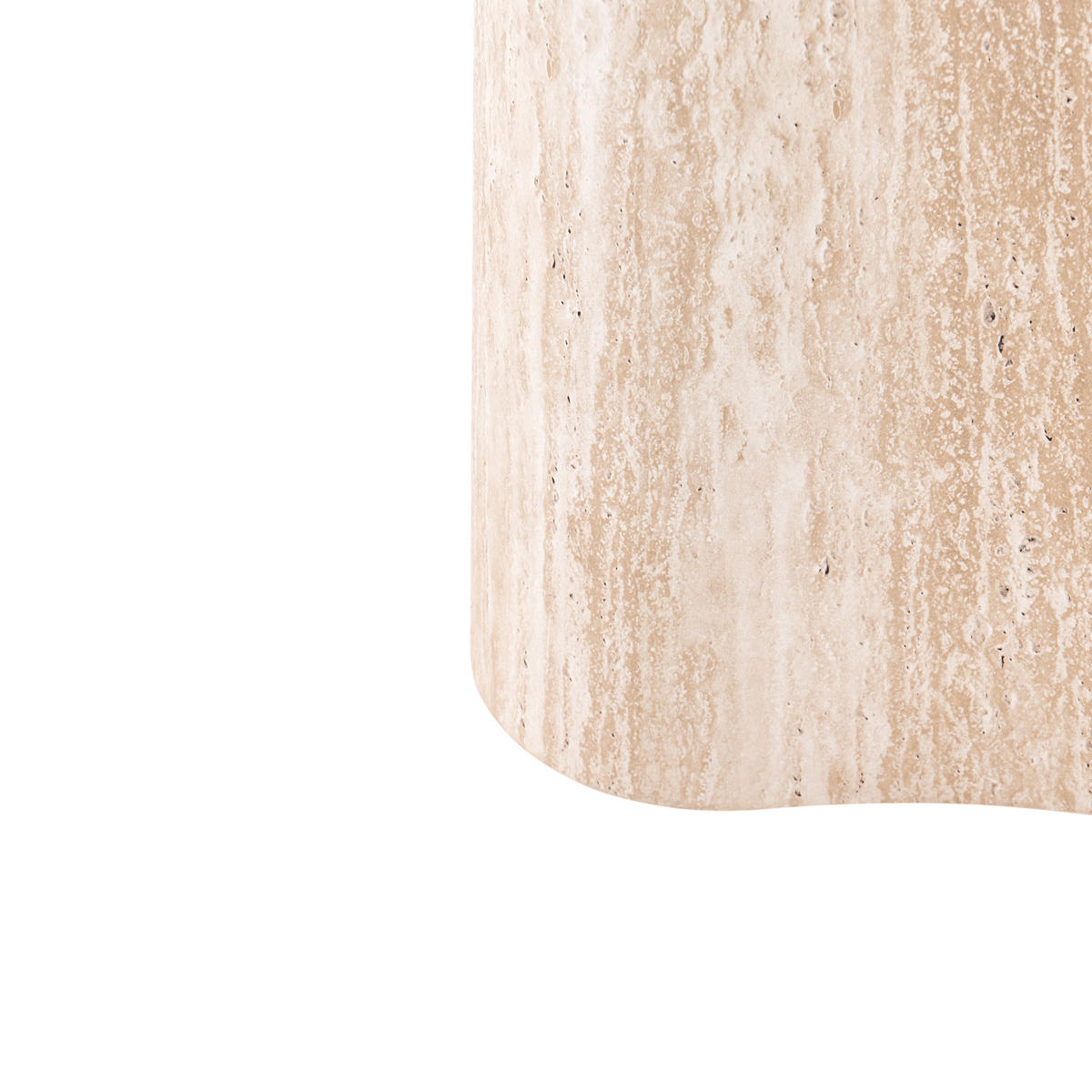 COUCHTISCH Travertinoptik Bilpa - Beige, Holzwerkstoff (89/44/40cm) - Beliani