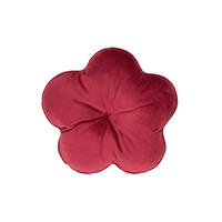 KISSEN-BLUME Samt&Sonders karmin-rot 50 cm Ø - Rot, Textil (50cm) - beties Heimtextil