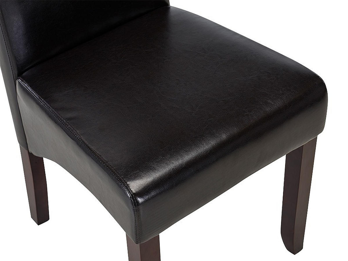 STUHL - 47 cm x 63 cm - Kunstleder - Schokoladenbraun - ROVIGO - Braun, Leder (47/107/63cm) - Vente-Unique