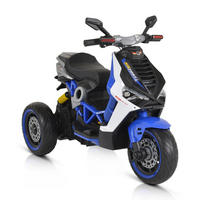 ELEKTROMOTORRAD Napoli blau EVA-Reifen, Musikfunktion, Rückwärtsgang, MP3 - Blau, Kunststoff (115/55/84cm) - Moni