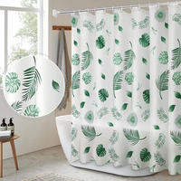 DUSCHVORHANG PEVA 120 x 200 cm mit Haken Edelstahl schimmelresistent wasserdicht - Weiß, Kunststoff (200/120cm) - MCBOSON