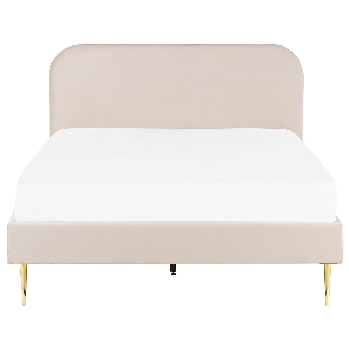 POLSTERBETT 140/200 cm Helles Beige Flayat - Beige/Goldfarben, Textil (140/200cm) - Beliani