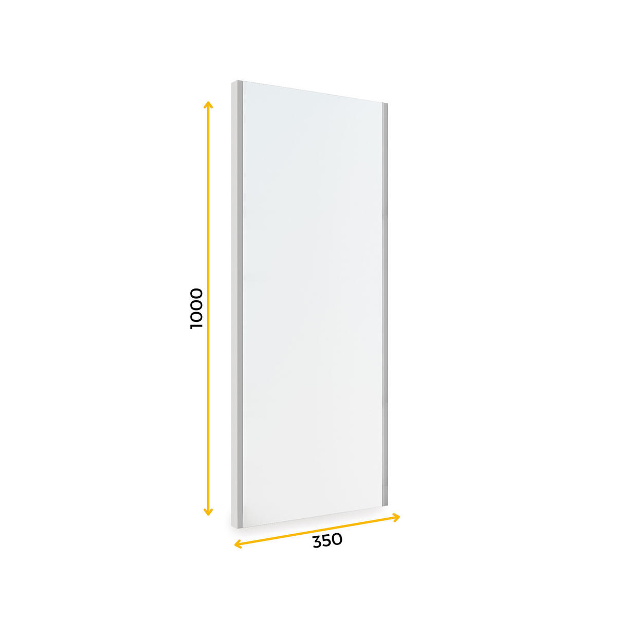 INNENSPIEGEL Ausziehbarer für Schränke, Grau metallic, Stahl und Kunststoff und Glas - Silberfarben, Metall (52/7/106cm) - EMUCA