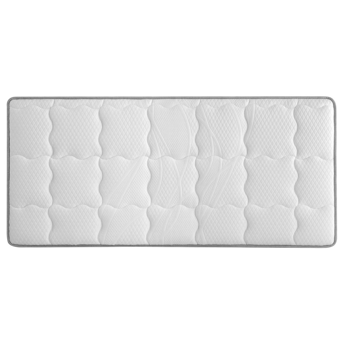 TASCHENFEDERKERNMATRATZE 90x200 cm H3 15 cm 7 Zonen - Weiß, Textil (90/200cm) - FLIEKS
