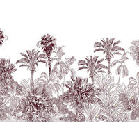 FOTOTAPETE tropische Landschaft 375 x 270 cm - Rot, Papier (375/270cm) - Sanders & Sanders