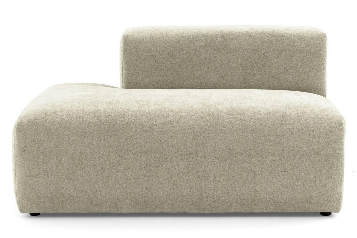 5-SITZER modulares Ecksofa HEAVEN SET 5 Links, Breite 380 cm Webstoff Olivgrün - Schwarz/Olivgrün, Holz/Kunststoff (380/245cm) - Muffo