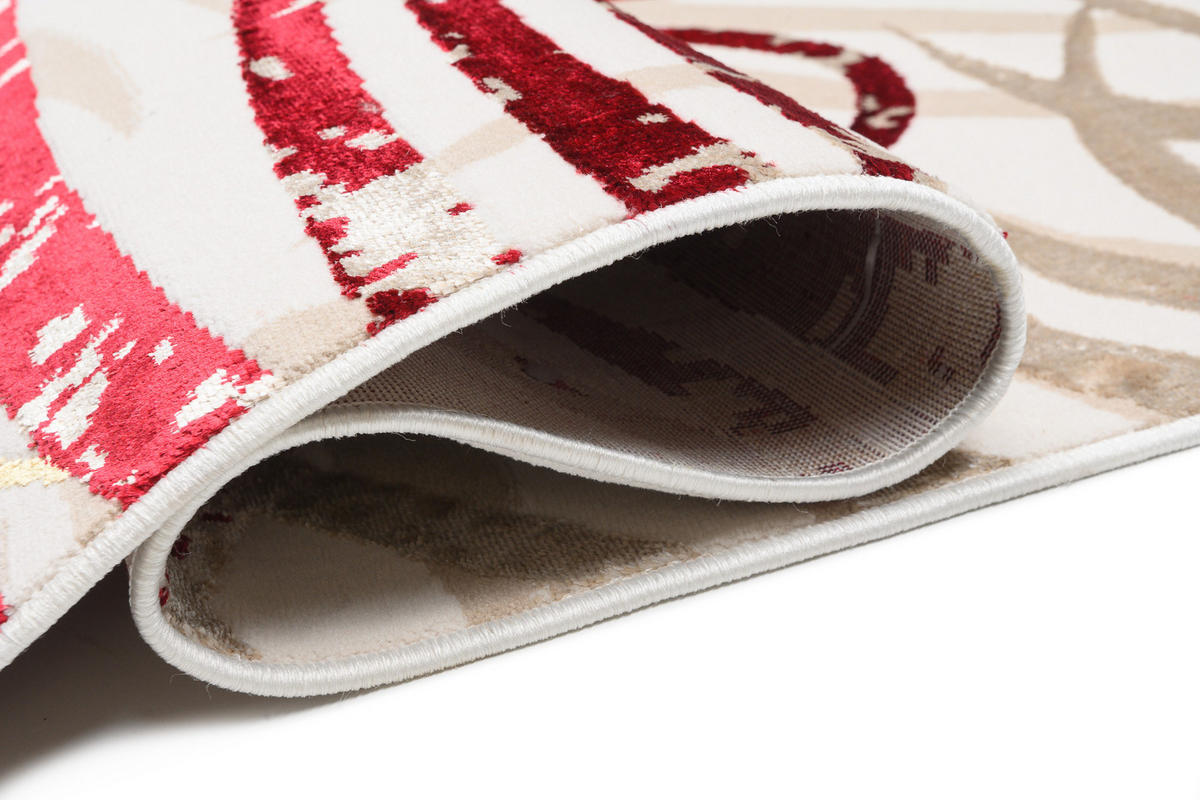 TEPPICH GOLDEN Dunkelcreme 160/230 cm - Dunkelbraun, Kunststoff (160/230cm) - Tapiso