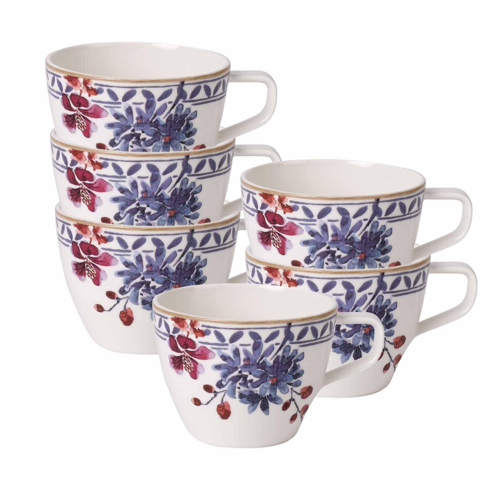 KAFFEETASSEN Artesano Provençal Lavendel bunt 170 ml 6er Set - Multicolor, Keramik (0.17L) - Villeroy & Boch