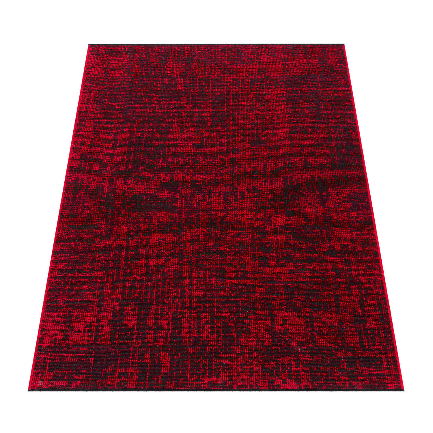 Paco Home Kurzflorteppich Rot 60x100 cm