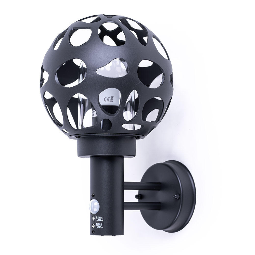 LED AUSSENLEUCHTE HILARIO Edelstahl Anthrazit - Anthrazit, Metall (22.5/20/32.7cm) - Globo Lighting