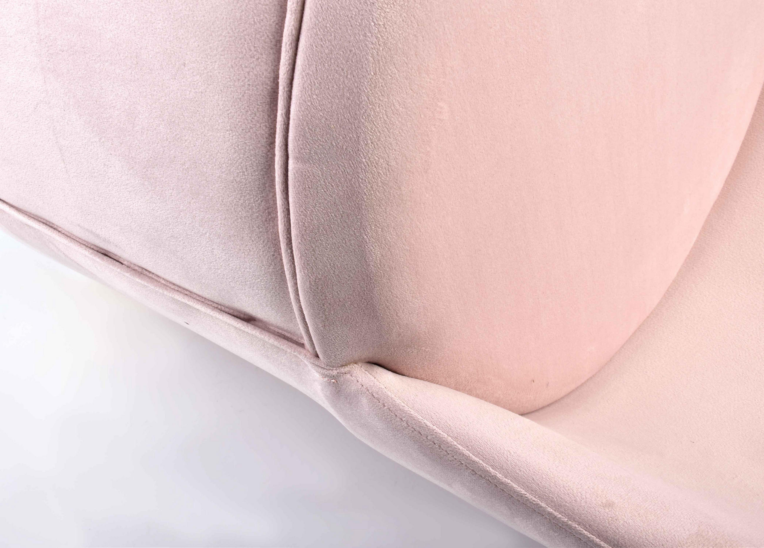 VELOUR-SESSEL Modernes Renee Rosa 49/53/73 cm Textilien - Rosa, Textil (53/73/49cm) - Mondex