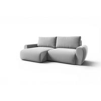 ECKSOFA Galan Mit Schlaffunktion - Hellgrau, Holzwerkstoff/Textil (253/153cm) - Fun Möbel