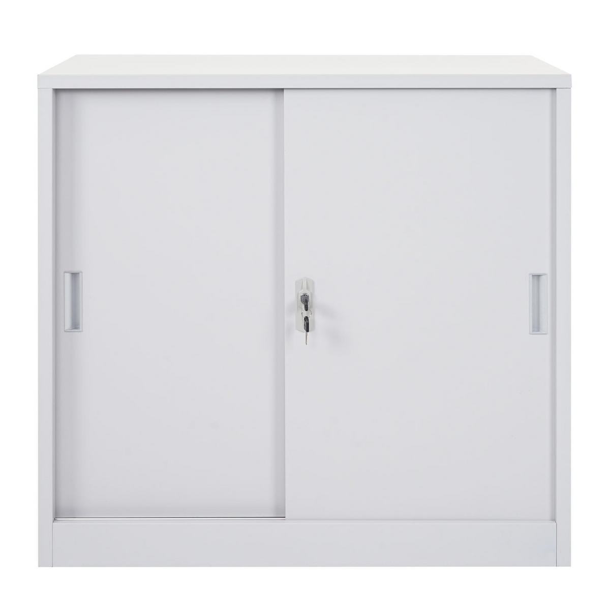 AKTENSCHRANK Grau - Grau, Metall (90/90/45cm) - MCW