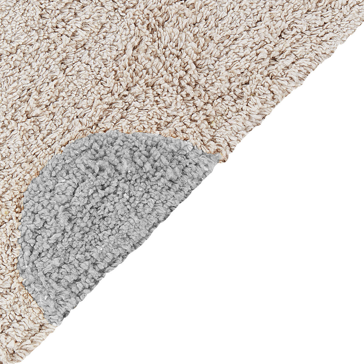 KURZFLOR-TEPPICH Beige 140/200 cm Dardere - Beige/Grau, Textil (140/200cm) - Beliani
