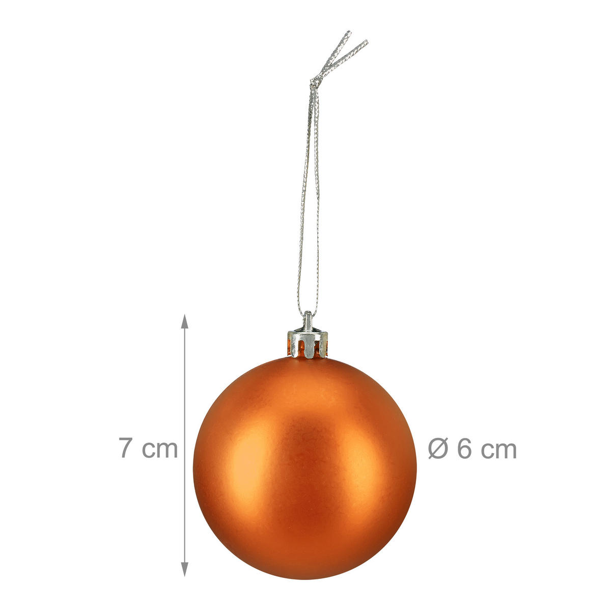 100XWEIHNACHTSKUGELN - Rosa, Kunststoff (6/7/6cm) - Relaxdays