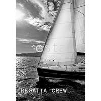 FOTOTAPETE Segelboot 186 x 270 cm - Grau, Papier (186/270cm) - ESTAhome