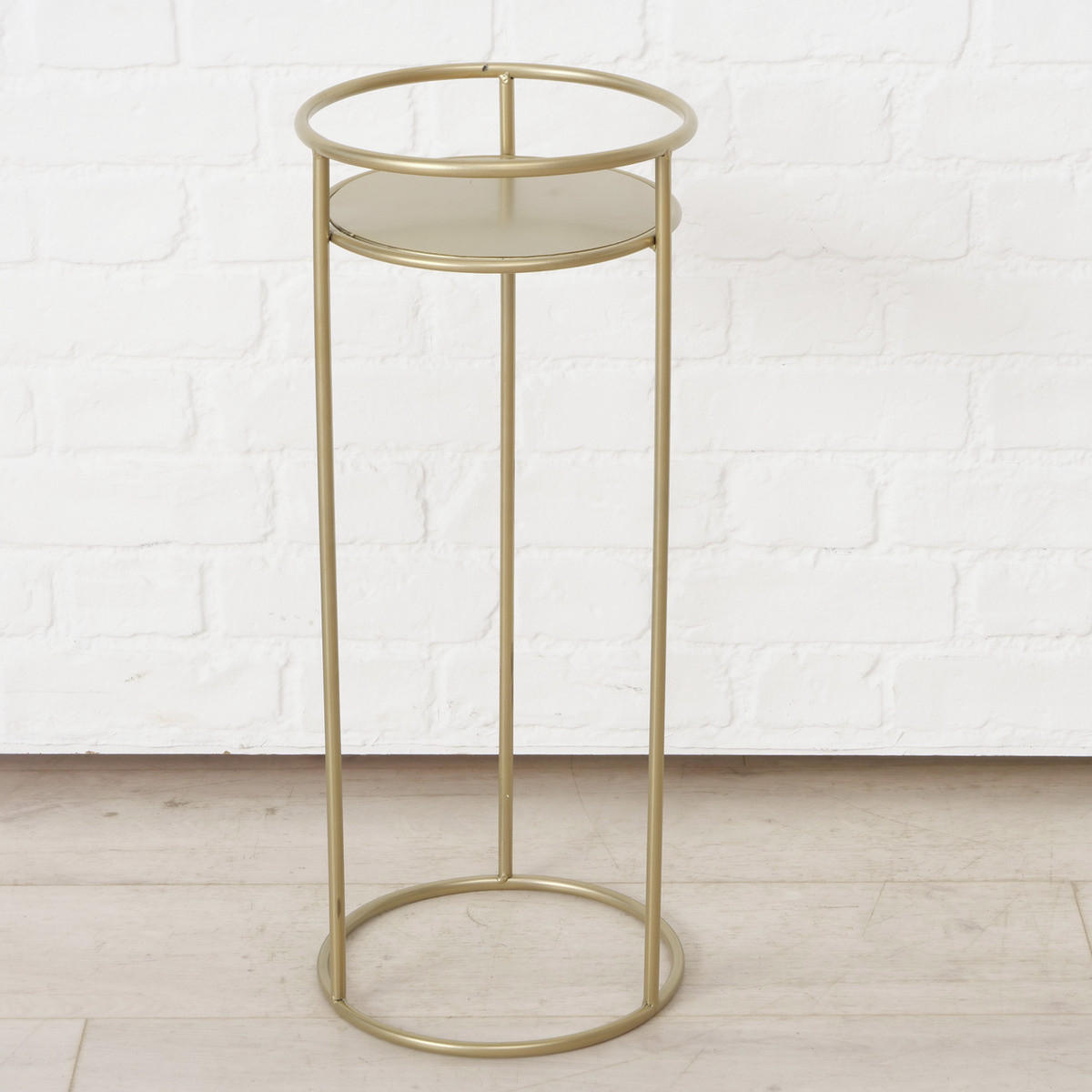 BLUMENSTÄNDER Metall Ricky 50-70 cm 3er-Set - Goldfarben, Metall (30/30/70cm) - Boltze Home