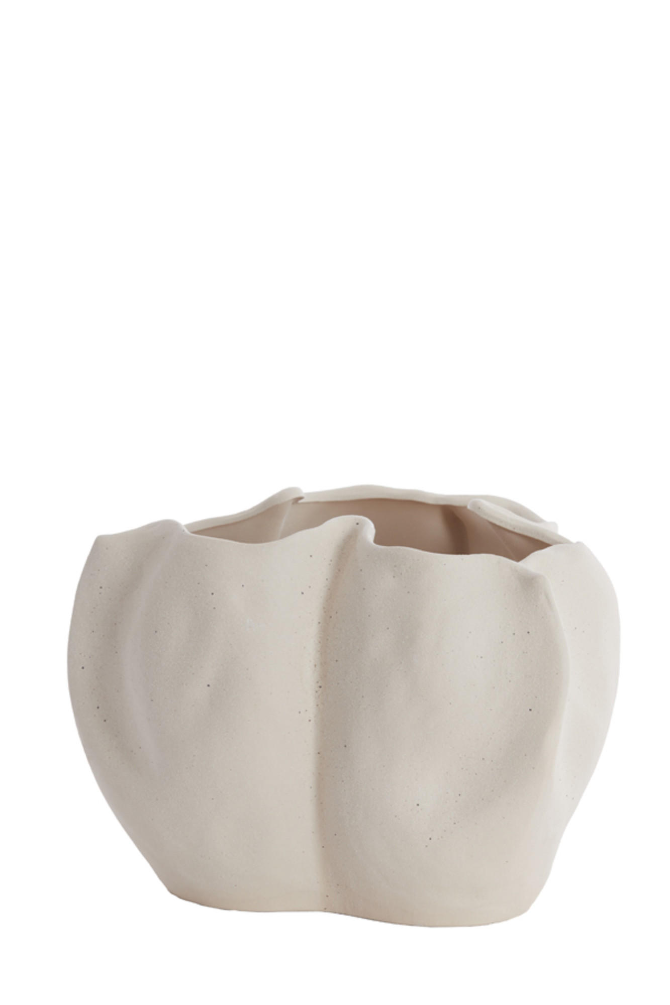 VASE Sanguli Weiß Ø33,5/22,5 cm - Weiß, Keramik (22.5cm) - Light & Living