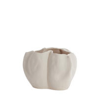 VASE Sanguli Weiß Ø33,5/22,5 cm - Weiß, Keramik (22.5cm) - Light & Living