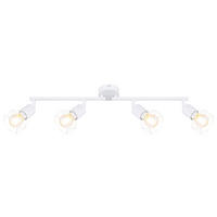 LED DECKENLEUCHTE Metall Weiß verstellbare Strahler - Weiß, Metall (60/8/19.5cm)