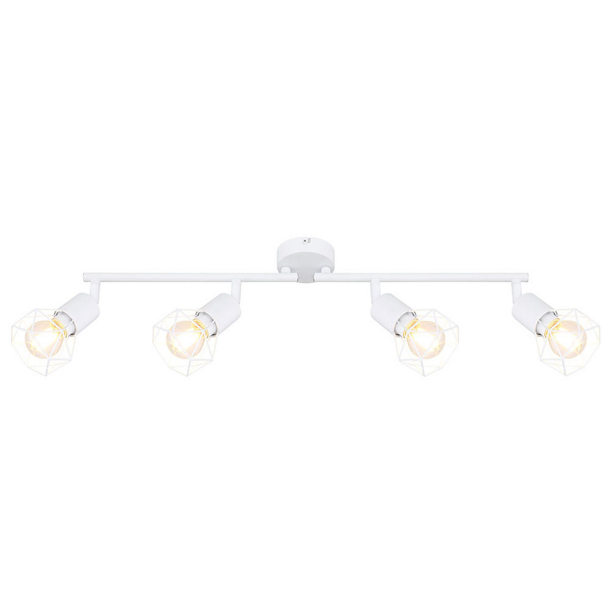 LED DECKENLEUCHTE Metall Weiß verstellbare Strahler - Weiß, Metall (60/8/19.5cm)