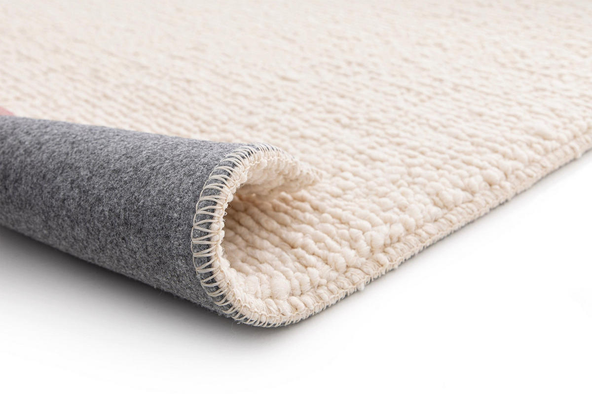 TEPPICH in Uni-Optik mit Schlingenflor weiß - Weiß, Textil (80/150cm) - AFK Living