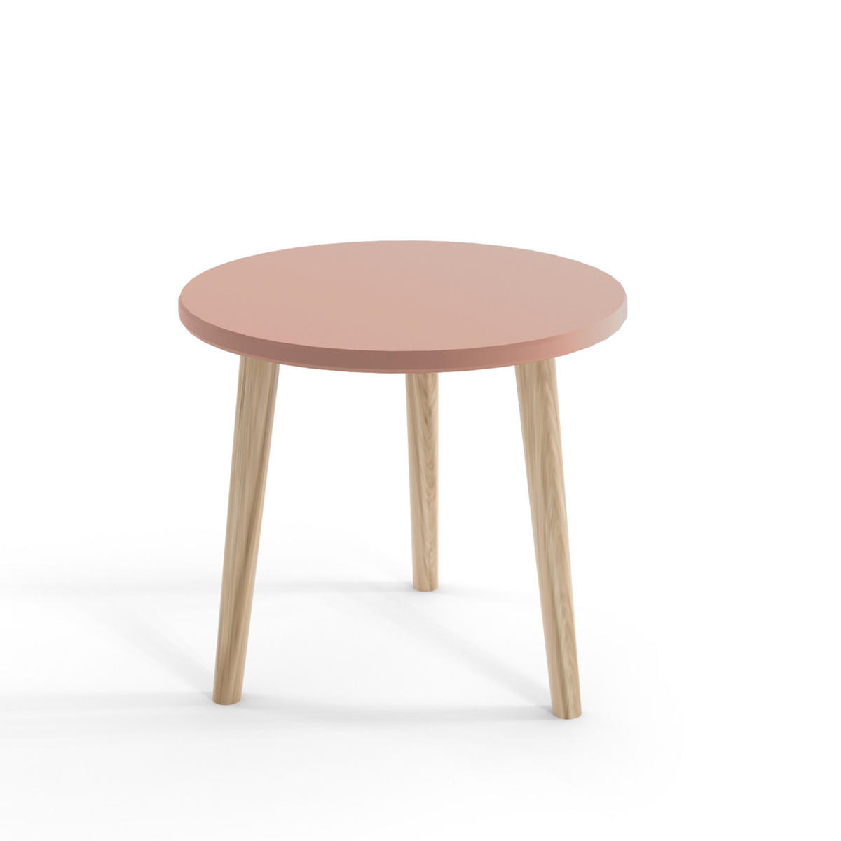KAFFEETISCH Couchtisch Corry Natürliches Rosa - Pink, Holzwerkstoff (67/67/49cm) - Fedve