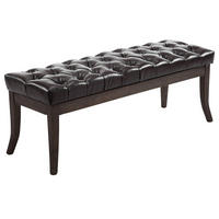 SITZBANK Cannes Kunstleder Braun Dunkelbraun - Braun, Leder (150/46/38cm) - DELUKE