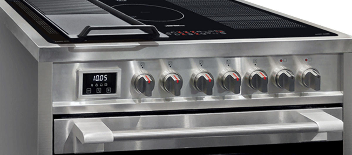 INDUKTIONS-STANDHERD HC 93691 IR 90 cm Inox - Silberfarben, Metall (90/92/60cm) - Kaiser Küchengeräte