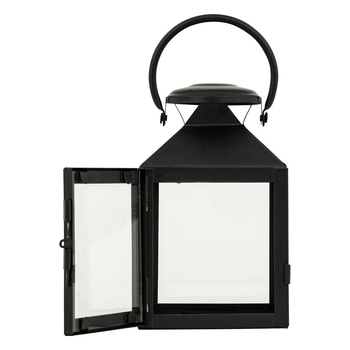 METALLATERNE Winy 17 cm - Schwarz, Metall (10.5/17/10.5cm) - Atmosphera Createur d´interieur