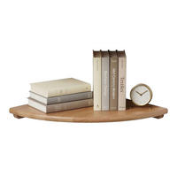 ECKREGAL - Hellbraun, Holz (35/3/35cm) - Relaxdays