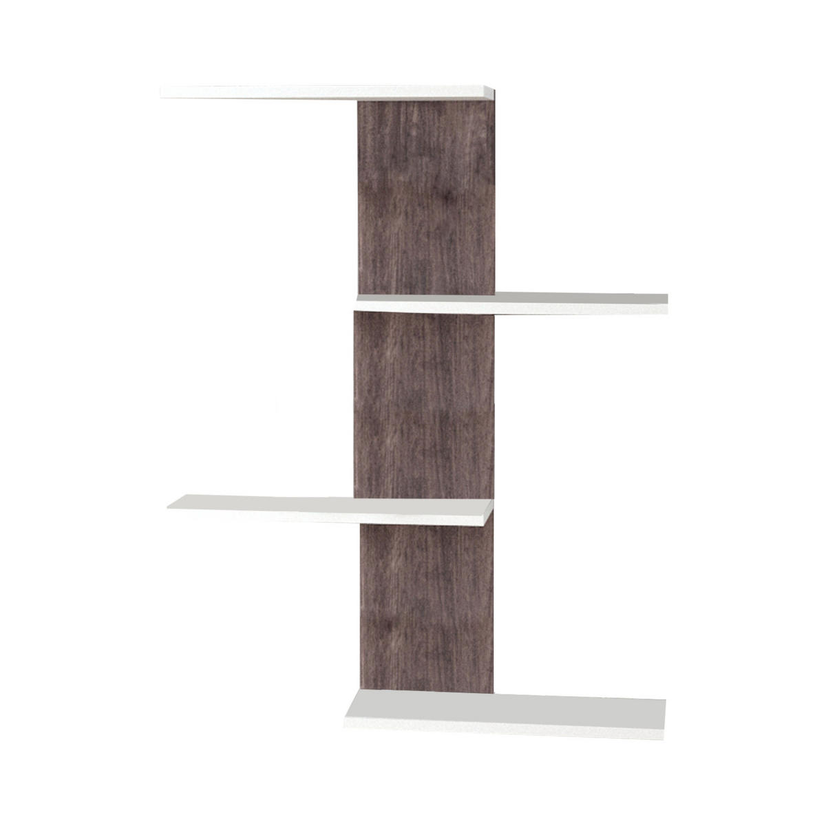 WANDREGAL Hammerfest - Weiß/Teakfarben, Holzwerkstoff (78/100/17cm) - [en.casa]