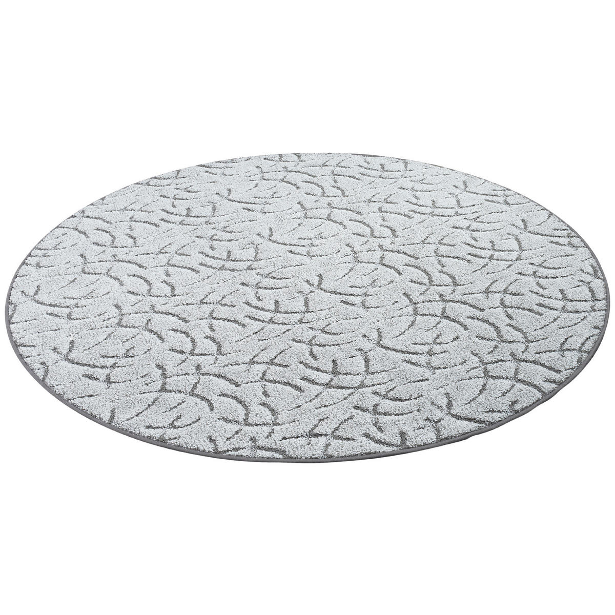 KONTURENSCHNITT HOCHFLOR TEPPICH FRIEDA RUND - Grau, Textil (200/200cm) - Snapstyle