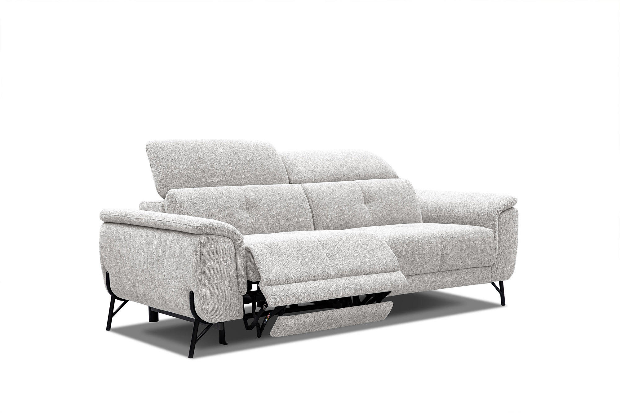 Wozimo Sofa Hellgrau 204x80x108 cm