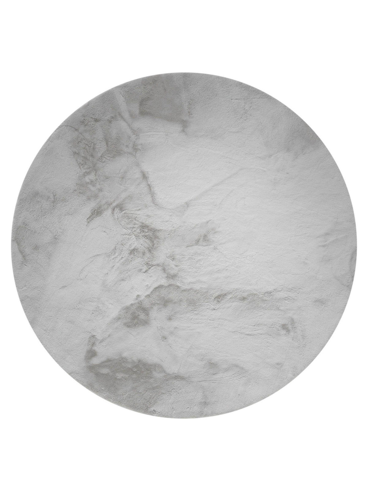 KUNSTFELL-TEPPICH Dave Grau ø 120 cm rund - Grau, Textil (120/120cm) - benuta Nest