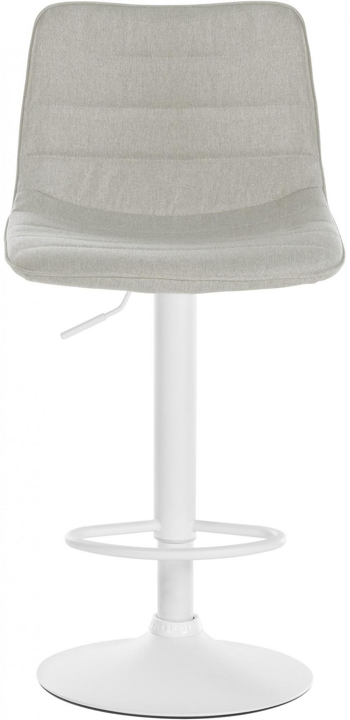 BARHOCKER 2er Set Stoff creme - Creme, Textil/Metall (45/89/46cm) - CLP