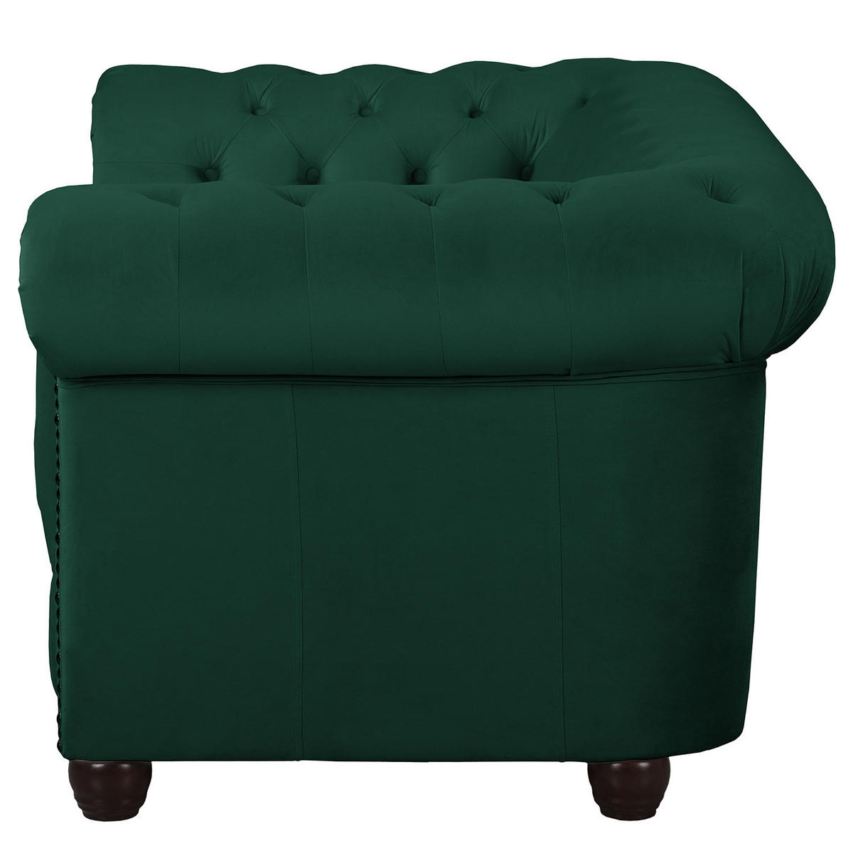 2-SITZER SOFA - Buchefarben/Grün, Buchenholz/Textil (148/72/86cm) - home24