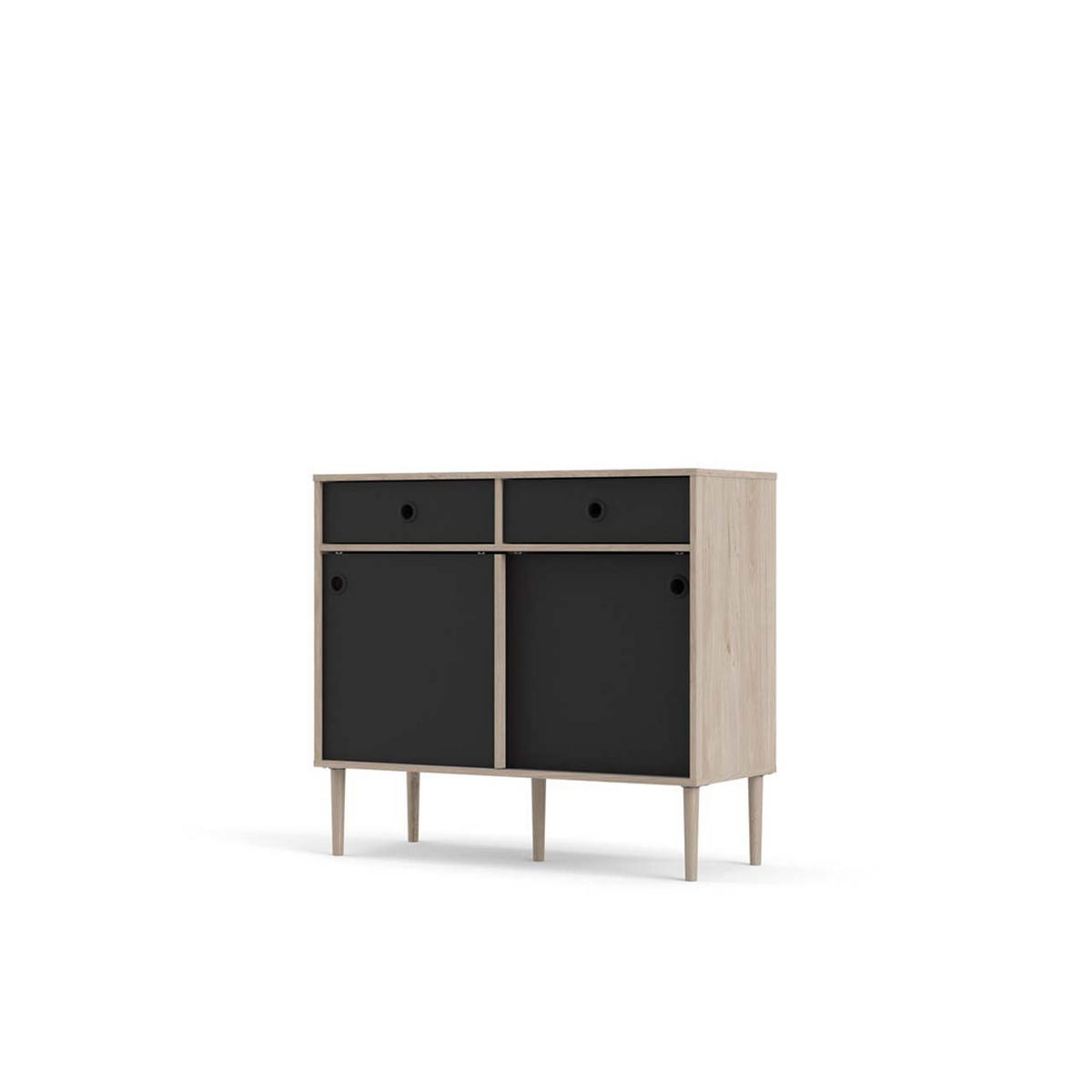SIDEBOARD Penny Schwarz 99/41/89 cm - Schwarz, Holzwerkstoff (99/89/41cm) - ebuy24