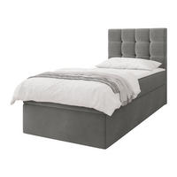 BOXBETT Luanda Single - Schwarz/Grau, Holz/Kunststoff (80/200cm) - MIRJAN24