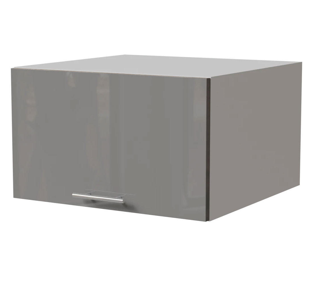 Feldmann-Wohnen Aufsatzschrank Grau, Weiß 60x36x59 cm