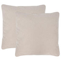 XL-LOUNGEKISSEN - 2er-Set - Beige, Textil (75/17cm) - home24