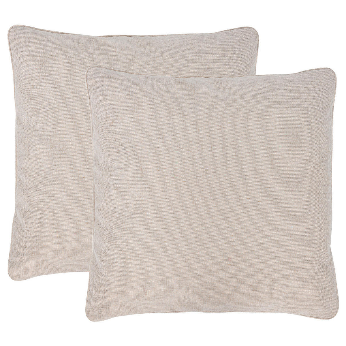 XL-LOUNGEKISSEN - 2er-Set - Beige, Textil (75/17cm) - home24