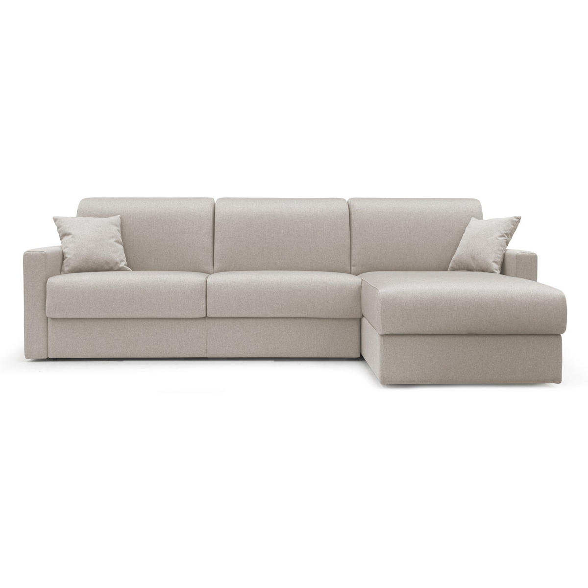 ECKSOFA LINKS Chris - Creme, Textil (268/96cm) - Divani.store