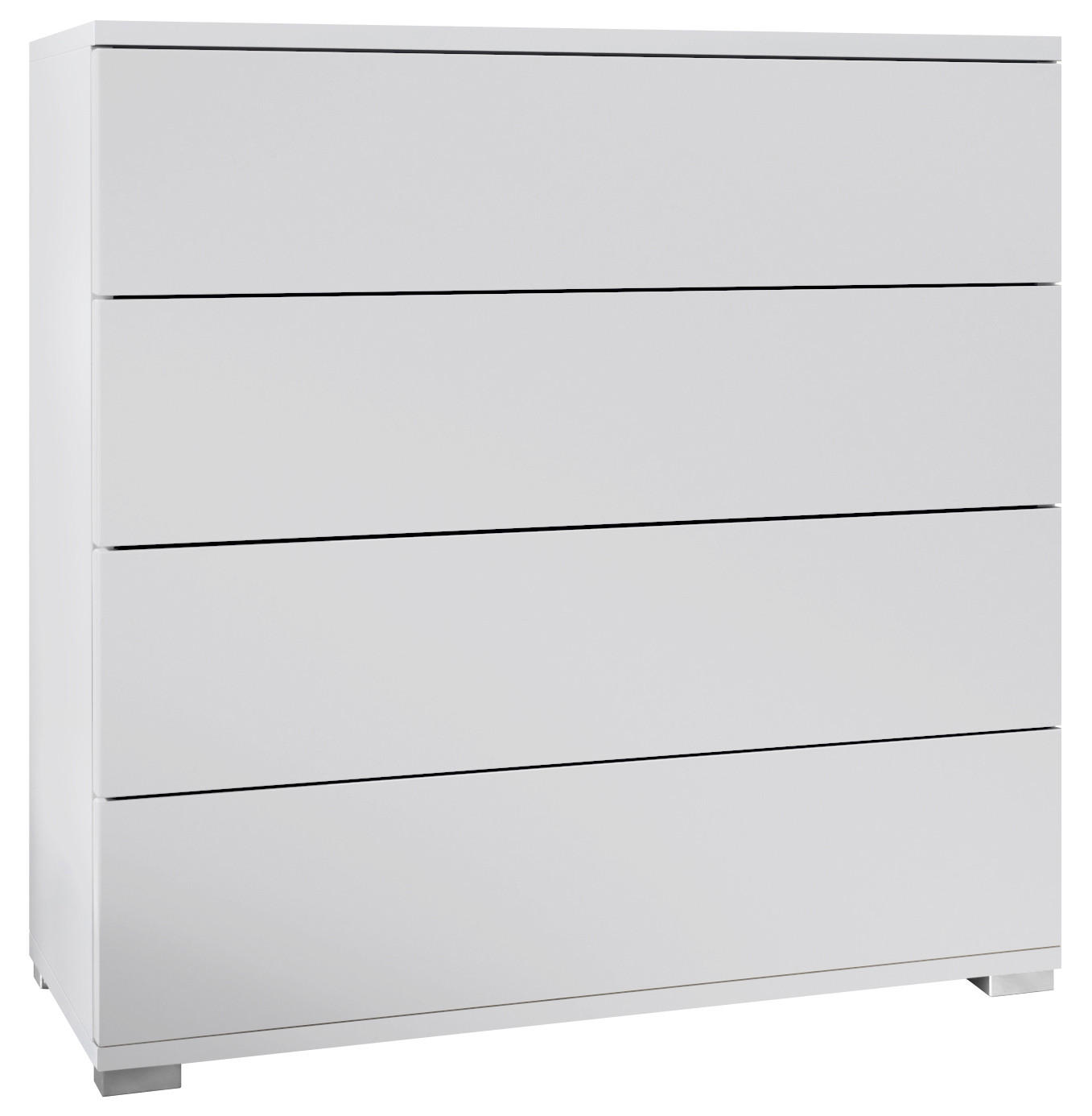 Vladon Kommode Weiß 76x76x35 cm