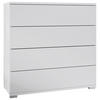 KOMMODE Pavos Weiß matt - Weiß, Holzwerkstoff (76/76/35cm) - Vladon
