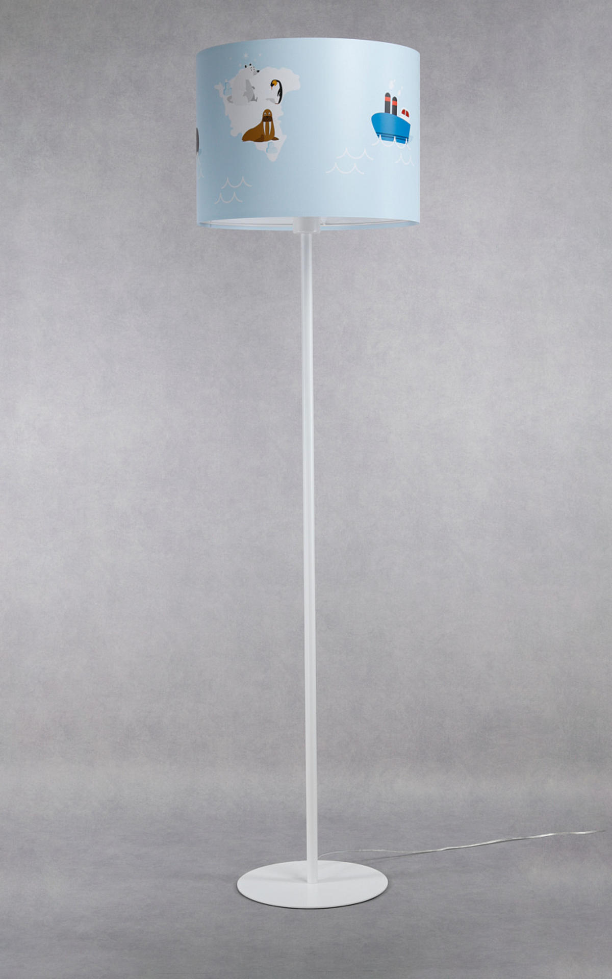 STEHLAMPE Bunt 40/30 cm - Multicolor/Weiß, Kunststoff (30/3.8/30cm) - ONZENO