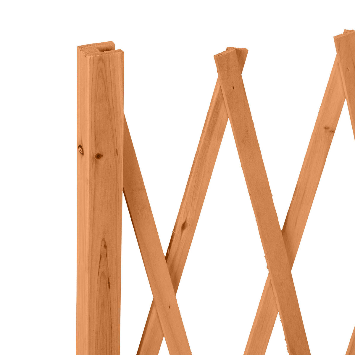 RANKGITTER - Orange, Holz (275/90/28cm) - Relaxdays